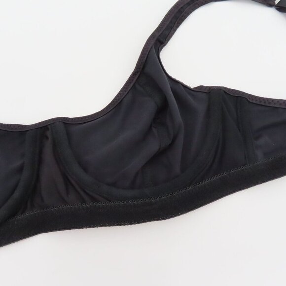 Vintage Barely There 36B Style 4328 Solid Black Underwire Microfiber Bra NEW NWT - Picture 11 of 15